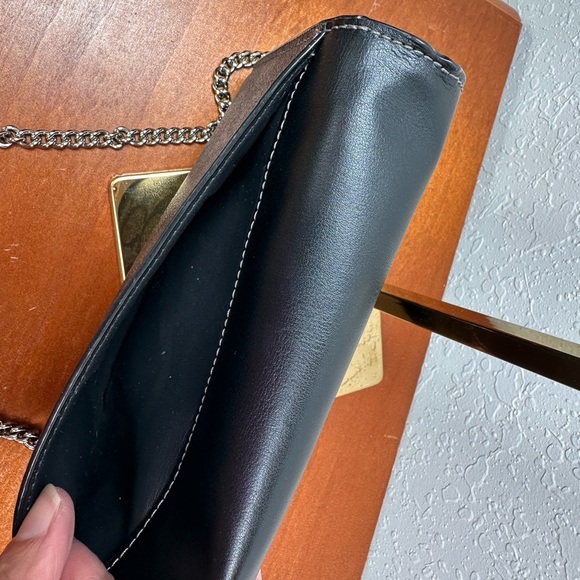 Coach Chain Crossbody In Metallic Signature Canvas And Leather With Turnlock - Picture 5 of 16